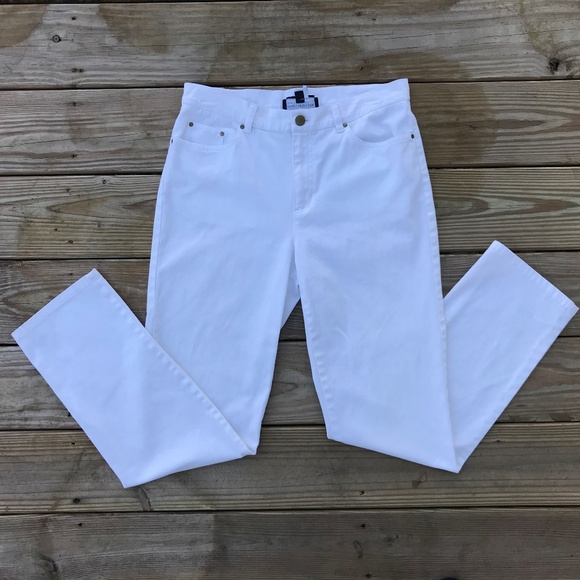 Jones New York Denim - Jones New York Women Jeans White Denim Stretch Pan